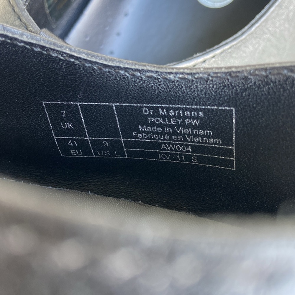 New! Dr. Martens POLLEY PW Black Leather T-Strap Mary Jane Shoe Women's Size 9 - Picture 9 of 14